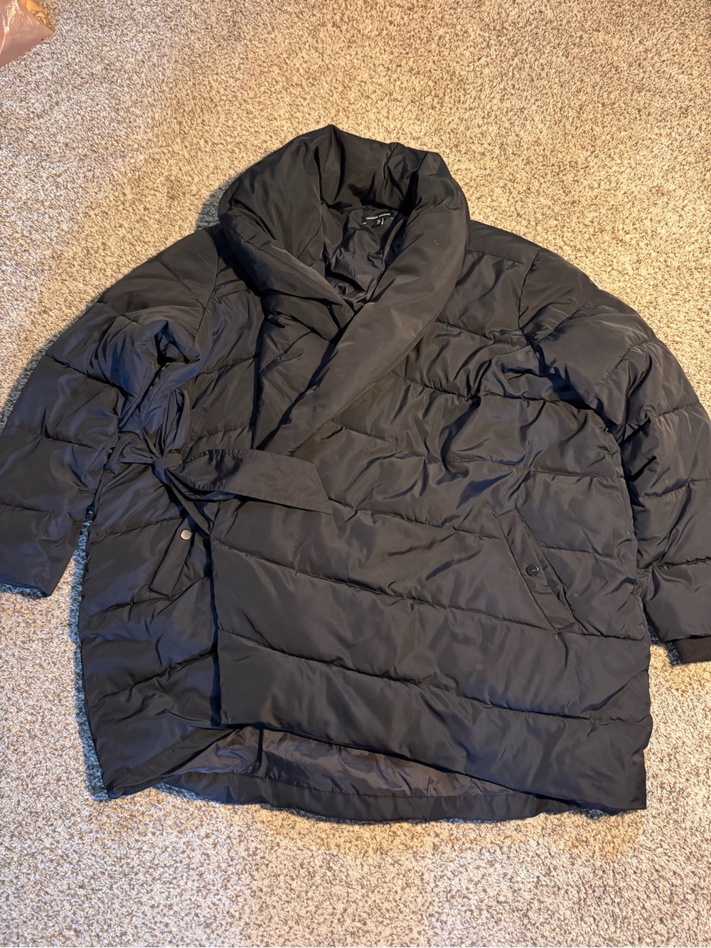 Universal Standard Black Cocoon Kanda Puffer Coat Jacket - XL (26/28)
